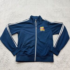 Cleveland Cavaliers Adidas Track Jacket Mens L Blue CAVS 40 Seasons Streetwear